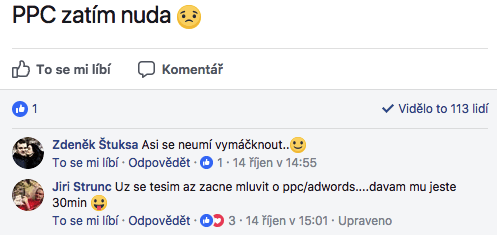 Reakce na PPC přednášku na Eshop akademii